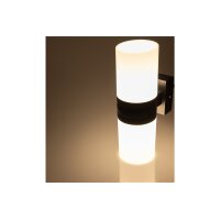 LED Wandleuchte TUBULAR – 20W, 2085 Lumen, IP65, Bewegungsmelder 180°, 2900K warmweiß