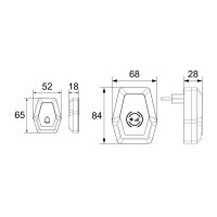 Funk-Klingel-Set "Pilota Porta" Klingeltaster + 230V-Empfänger Klingel