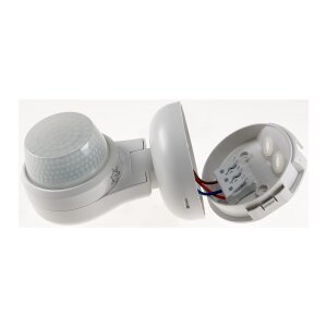 Aufputz-Bewegungsmelder 360° IP65 12m Detektion, Wand & Decke, weiß
