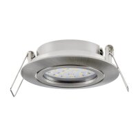 LED-Einbauleuchte "Flat-26" neutralweiß 80x26mm, 3W, 390lm, Edelstahl gebürstet
