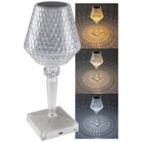 LED Akku-Tischleuchte "Foco Guapa" Li-Akku, Weiß & Warmweiß, ØxH 11x26cm