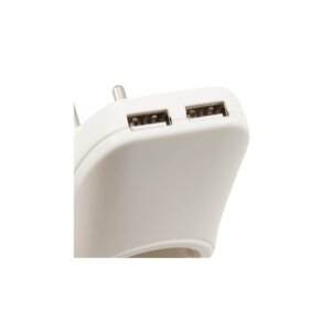Zwischenstecker McPower, mit 2x USB, 5V max 2,1A, Steckdose 230V/16A