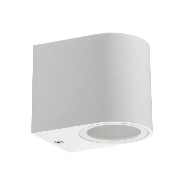 Außen-Wandleuchte "CTW-1" für 1x GU10, IP44, Gehäuse weiß