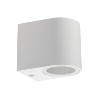 Außen-Wandleuchte "CTW-1" für 1x GU10, IP44, Gehäuse weiß