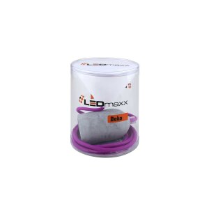 Deko Set Textilkabel lila mit Beton-Lampenfassung E27 und...