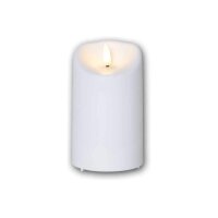 LED-Kerze mit 3D-FLAMME und Timer in warmweiß Set 2 (13+18cm)