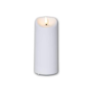 LED-Kerze mit 3D-FLAMME und Timer in warmweiß...
