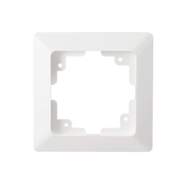 MILOS 1-fach Rahmen Abdeck-Rahmen 80x80mm Einzelrahmen Wand-Rahmen für UP-Einsätze Matt Weiß
