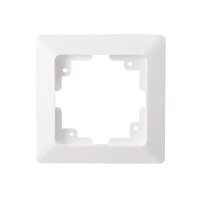 MILOS 1-fach Rahmen Abdeck-Rahmen 80x80mm Einzelrahmen Wand-Rahmen für UP-Einsätze Matt Weiß