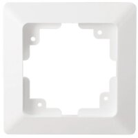 MILOS 1-fach Rahmen Abdeck-Rahmen 80x80mm Einzelrahmen Wand-Rahmen für UP-Einsätze Matt Weiß