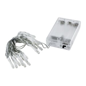 LED Dekolichterkette warmweiß – 20 LEDs, 2 m,...