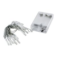 LED Dekolichterkette warmweiß – 20 LEDs, 2 m, Batteriebetrieb