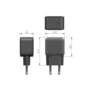 Stecker-Netzteil mit USB-C "CTN-PD20" Ein...