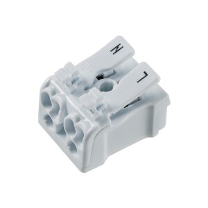 Lüsterklemme, 2-polig mit Hebel0,75-2,5mm²,...