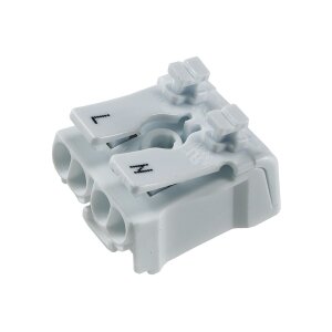 Lüsterklemme, 2-polig mit Hebel0,75-2,5mm²,...