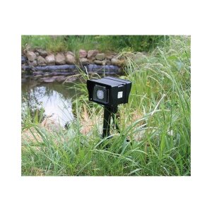 Gartensteckdose mit Erdspieß, 2-fach IP44, 10m Kabel, Zeitschaltuhr