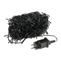 LED Außen-Lichterkette CT-ALK400 – 40 m, 400 LEDs warmweiß, IP44, schwarz