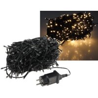 LED Außen-Lichterkette CT-ALK400 – 40 m, 400 LEDs warmweiß, IP44, schwarz
