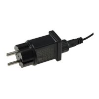 LED Deko-Lichterkette warmweiß – 4 m, 40 LEDs, IP44 Netzteil, schwarz