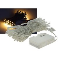 LED Lichterkette 10Meter I 100 LEDs, IP44 für Innen und Aussen I Verschiedene Modi I Warmweiß