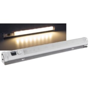 LED Unterbauleuchte mit Bewegungsmelder Batteriebet., 9 SMD LEDs, 80lm, warmweiß