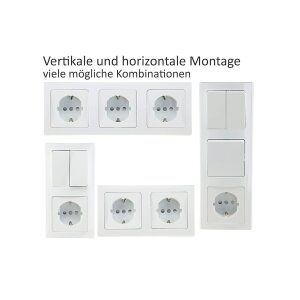 Delphi Steckdosen Schalter Serie Starter 21-teilig I 230V...