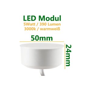 Decken Einbaustrahler 5Watt 390 Lumen Rund Schwenkbar...