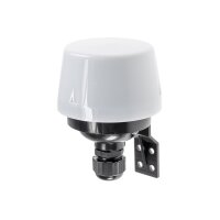 Dämmerungsschalter Aussen IP44 Dämmerungssensor 230Volt Lichtsensor Schaltung bei Dämmerung 230V Aufputz Montage Ø 108x82mm
