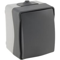NUQUI Feuchtraum Wechselschalter – IP54, 10A, 250V, Aufputz, wetterfest