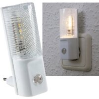 ChiliTec LED Nachtlicht Orientierungslicht mit Tag Nacht Sensor I Steckdose 230V I Schaltet bei Dunkelheit I 1 Stück I 1 Watt Licht Warmweiß