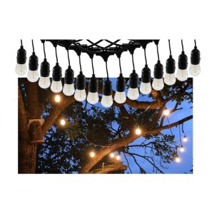Biergarten-Lichterkette 14 m – 15x E27 Filament,...