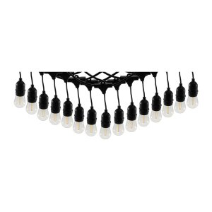Biergarten-Lichterkette 14 m – 15x E27 Filament,...