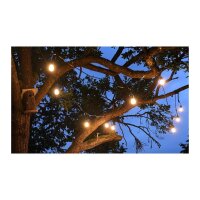Biergarten-Lichterkette 14 m – 15x E27 Filament, warmweiß, IP65
