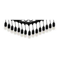 Biergarten-Lichterkette 14 m – 15x E27 Filament, warmweiß, IP65