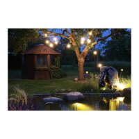 Biergarten-Lichterkette 14 m – 15x E27 Filament, warmweiß, IP65
