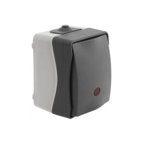 ChiliTec Kontrollschalter mit Licht IP54 Feuchtraum...