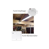 ChiliTec Funkschalter Set FunkTaster mit Empfänger 230V / 2000Watt Innen bis 70M Reichweite Lichtschalter Wandschalter mit Timer Funktion Pilota Casa