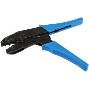 Chilitec Crimpzange mit Ratschenfunktion für isolierte Kabelschuhe/Verbinder mit den Durchmessern 0,5 mm² - 6 mm