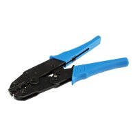 Chilitec Crimpzange mit Ratschenfunktion für isolierte Kabelschuhe/Verbinder mit den Durchmessern 0,5 mm² - 6 mm