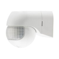 ChiliTec Bewegungsmelder Aussen IP44 180° Erfassung 12m Reichweite Wetterfest für Aussenbereich Schwenkbar/Neigbar Weiß