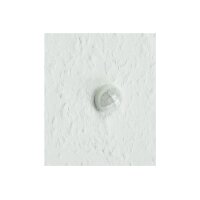 Bewegungsmelder Mini Einbau Ø15mm 360° Detektion 230V LED geeignet 6m Reichweite 15cm Kabel Weiß