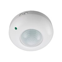 Bewegungsmelder für Wand & Decke 360° Infrarot Detektor Aufbau für LED geeignet 6m Reichweite Weiß