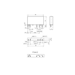 Hongfa HF41F Relais 24V DC 6A SPDT 5mm schmal