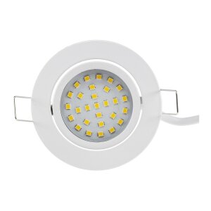 LED-Einbauleuchte "Flat-32" neutralweiß 80x32mm, 5W, 590lm, weißes Gehäuse