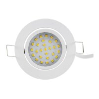 LED-Einbauleuchte "Flat-32" neutralweiß 80x32mm, 5W, 590lm, weißes Gehäuse