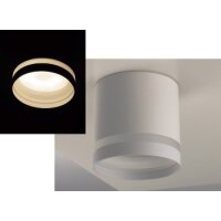 Aufbauleuchte "DS-53" für GX53 Leuchtmittel, Weiß matt