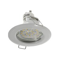 Decken-Einbaustrahler "SR80" weiß starr, Ø80mm, für 50mm Lampen