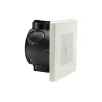 LED Wand-Einbauleuchte "EBL 86 PIR" 1,8W, 3000k, warmweiß, Rahmen cremeweiß