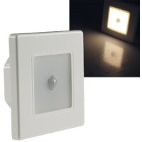 LED Wand-Einbauleuchte "EBL 86 PIR" 1,8W, 3000k, warmweiß, Rahmen cremeweiß