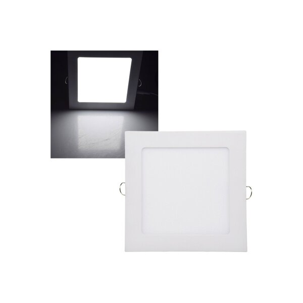 LED Licht-Panel "QCP-17Q", 17x17cm 230V, 12W,1164 Lumen,4200K / neutralweiß